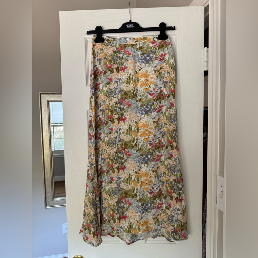 Reformation Bea Floral Midi Skirt